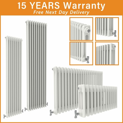 White radiator vertical - white,